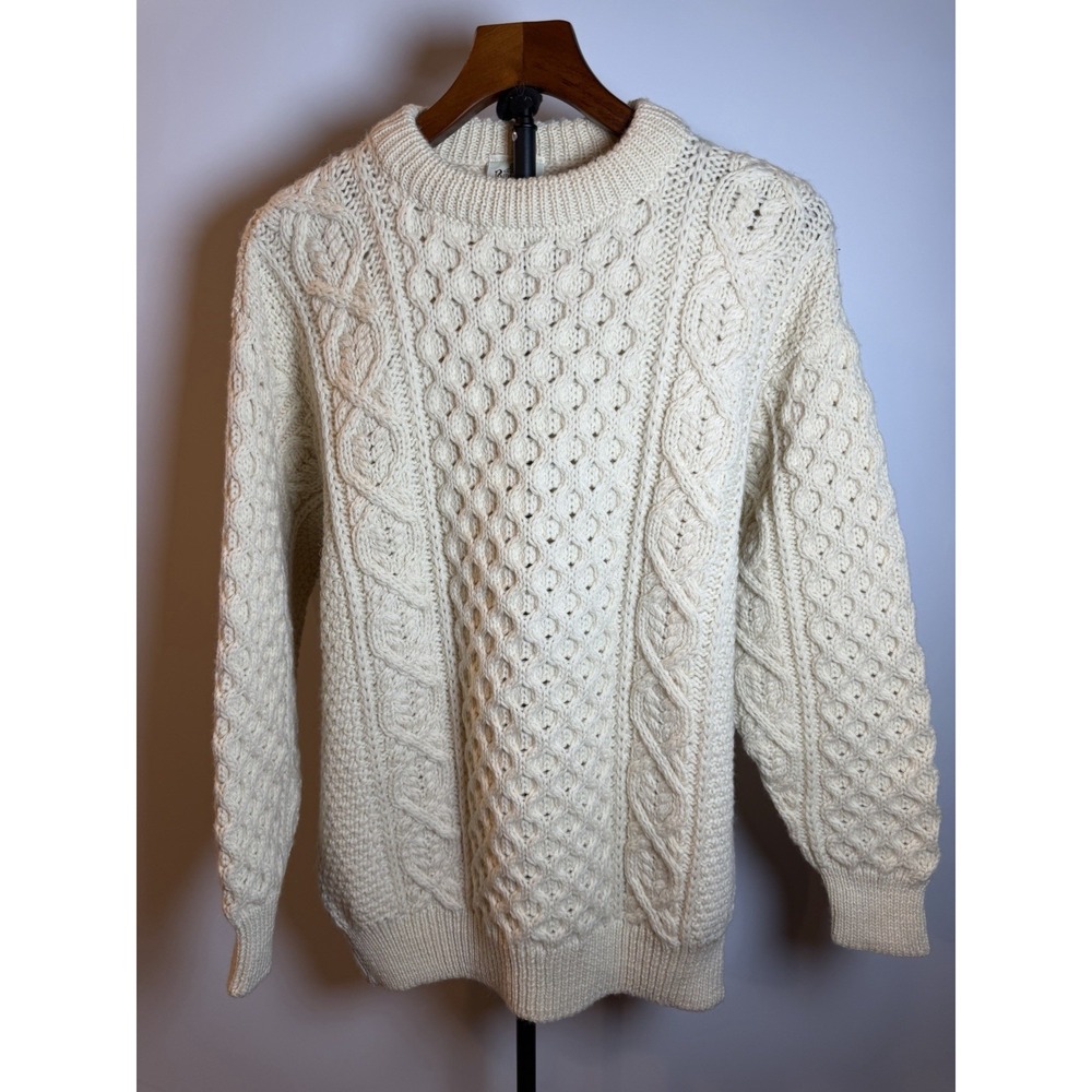 Bonner Of Ireland Fully Fashioned Wool Chunky Knit Sweater Fair Isle Size L